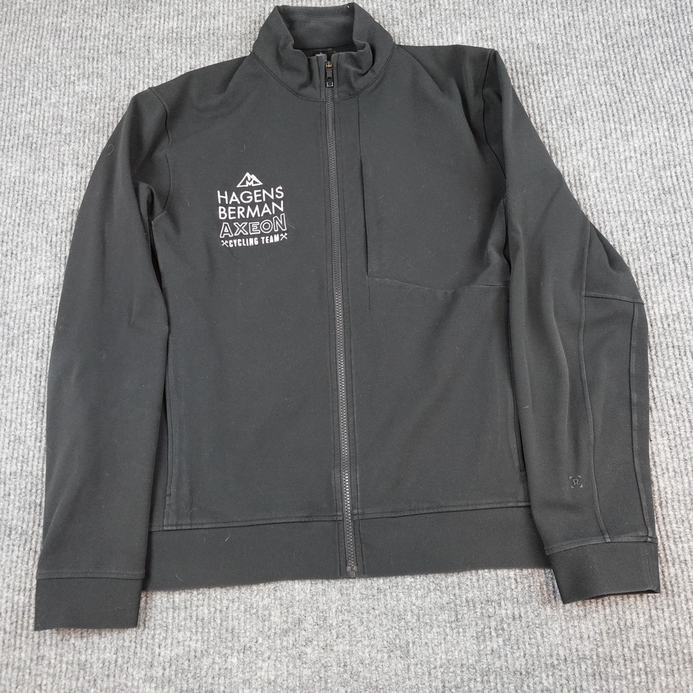Lululemon Sojourn Jacket Mens XL Black Full Zip Track Stretch Performance